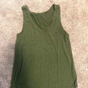 Green tank top